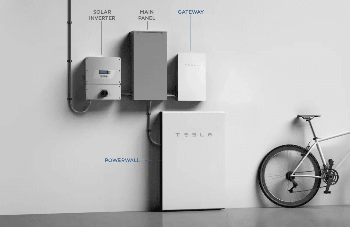 Tesla Powerwall solar battery storage system