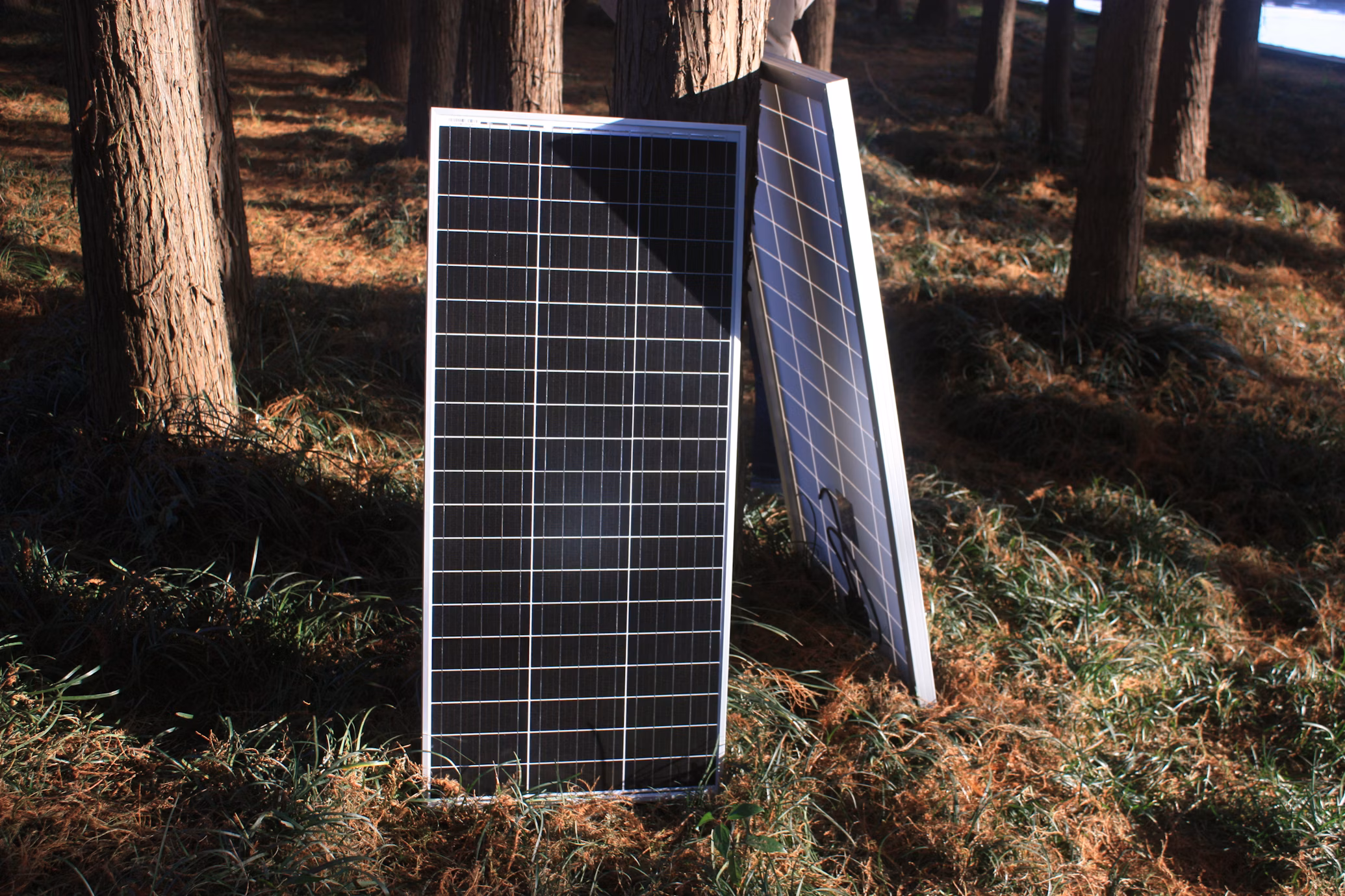 Solar panels on rooftop requiring maintenance